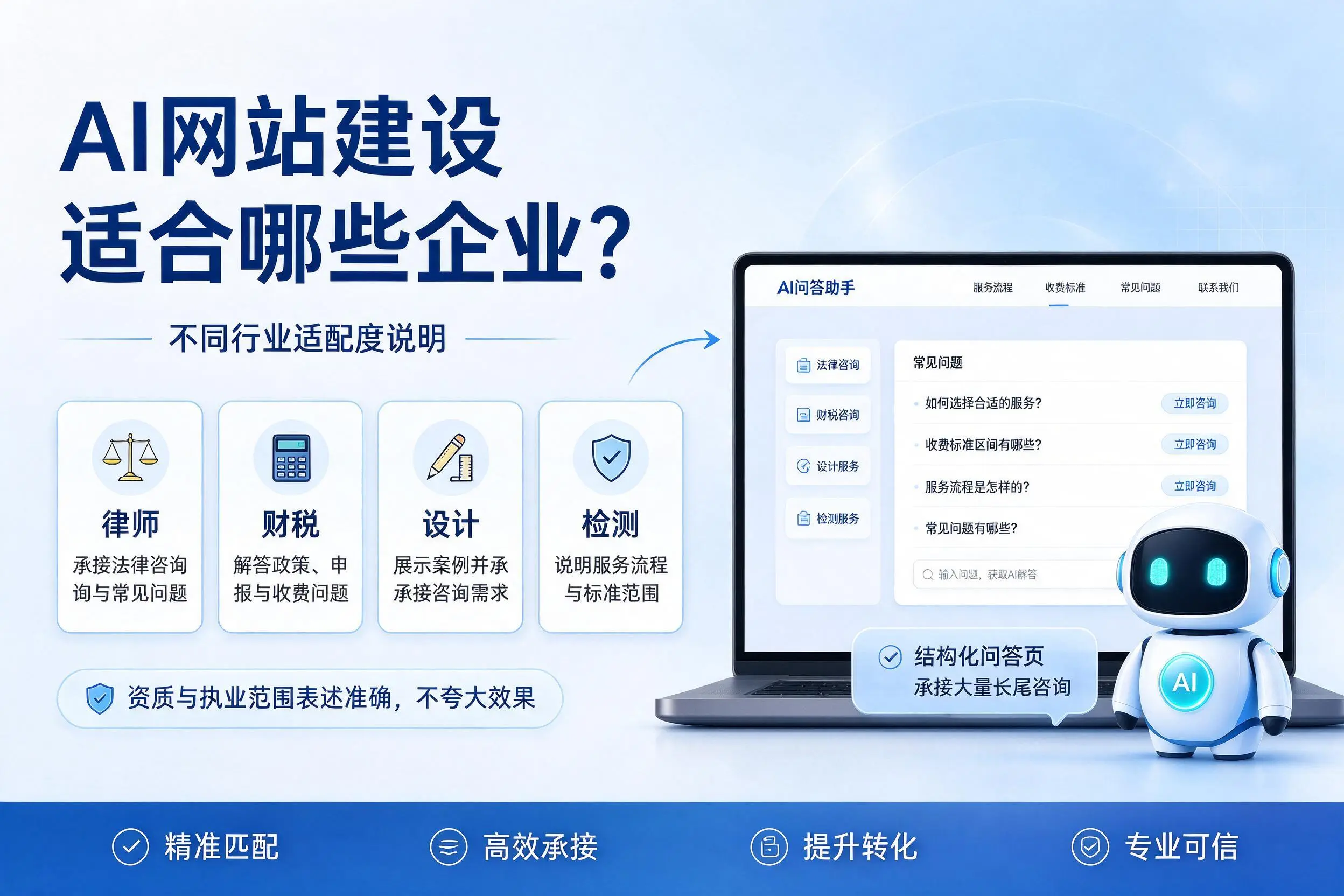 AI网站建设适合哪些企业？哈尔滨不同行业适配度说明