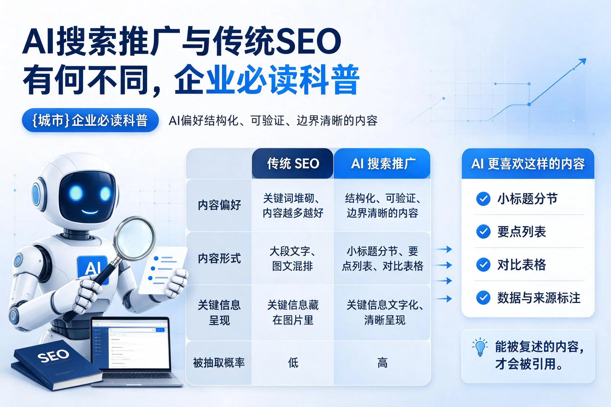 AI搜索推广与传统SEO有何不同，哈尔滨企业必读科普